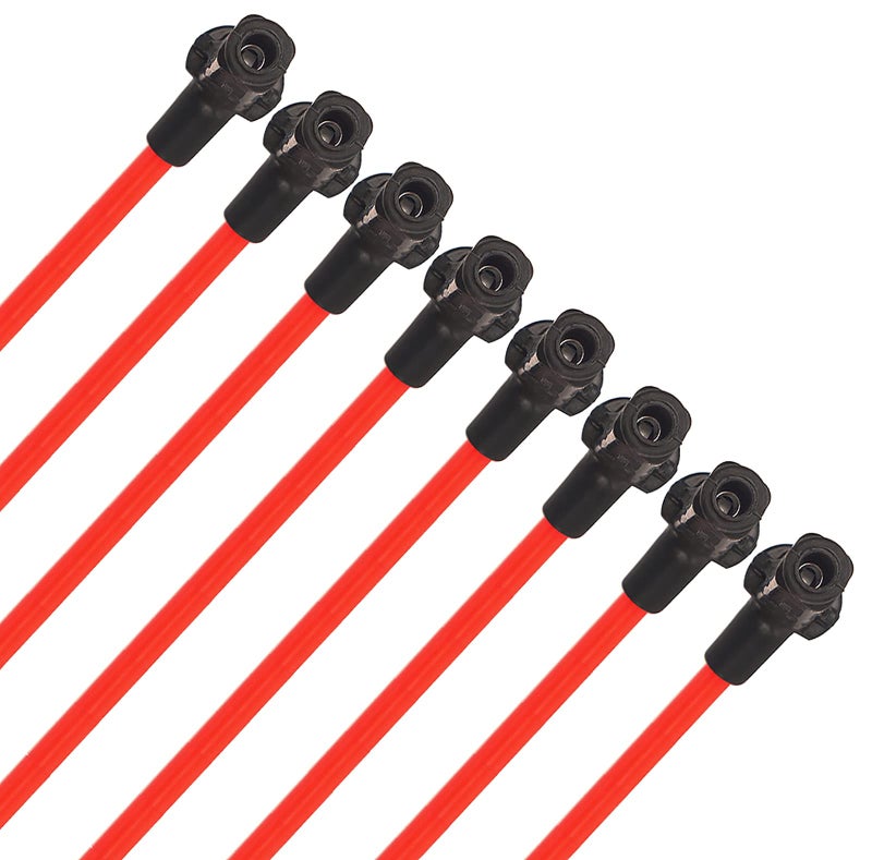 KAKO Spark Plug Wires Set(8 Pack) 10.2mm Spark Plug Wires Compatible with GM Suburban Corvette Silverado 1500-2500 1999-2006 LS1 VORTEC 4.8L 5.3L 6L V8 48322R 48322 - Image 3